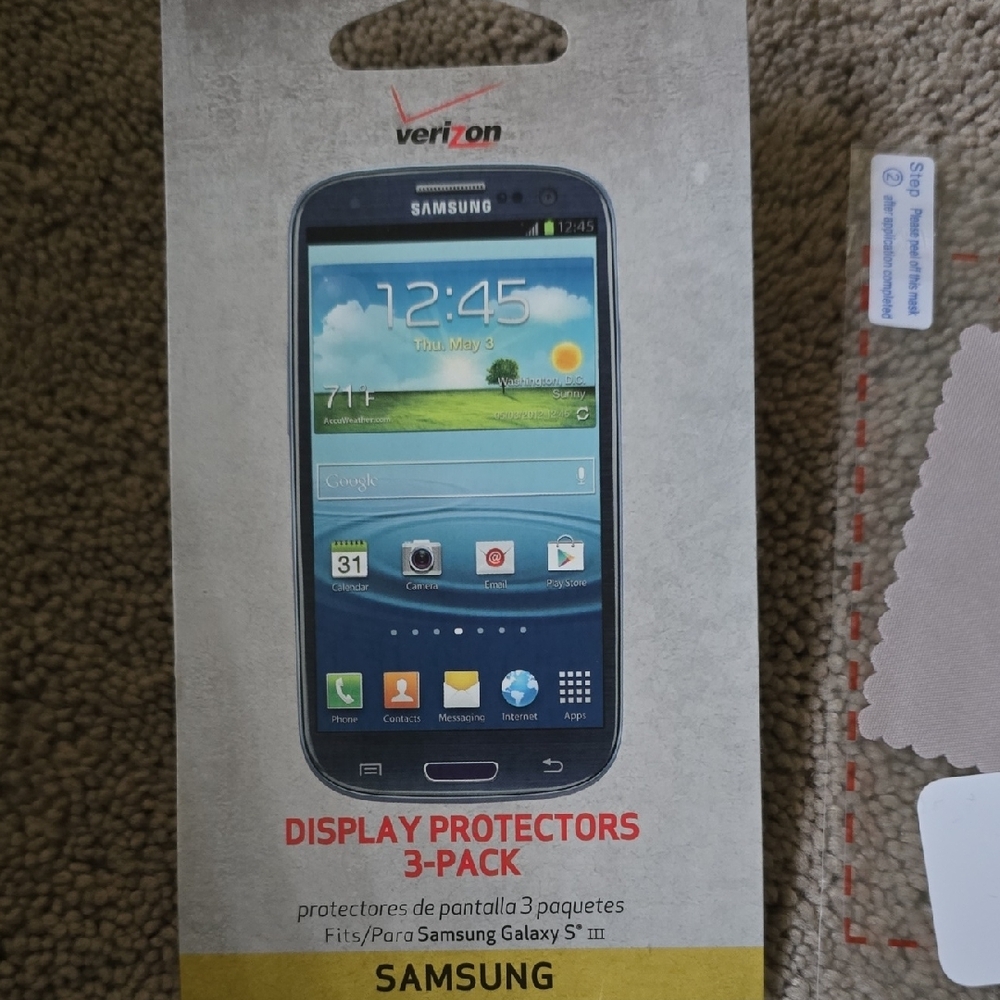 Set: Samsung Screen Protectors - Transparent (Single Protector Per 3-Pack) - Picture 3 of 8